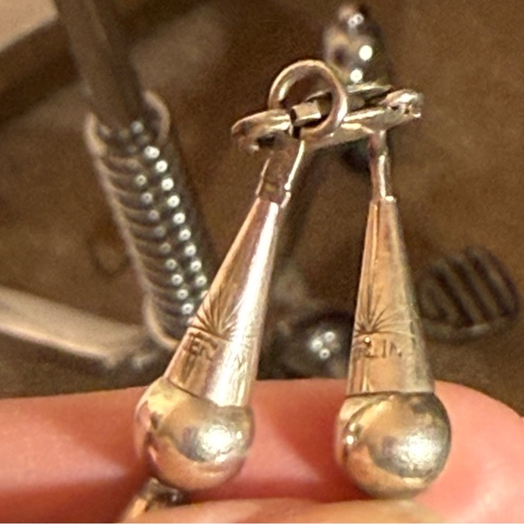 Vintage Rising Sun Navajo Sterling Silver Pearls Southwestern Choker Necklace - Picture 12 of 17